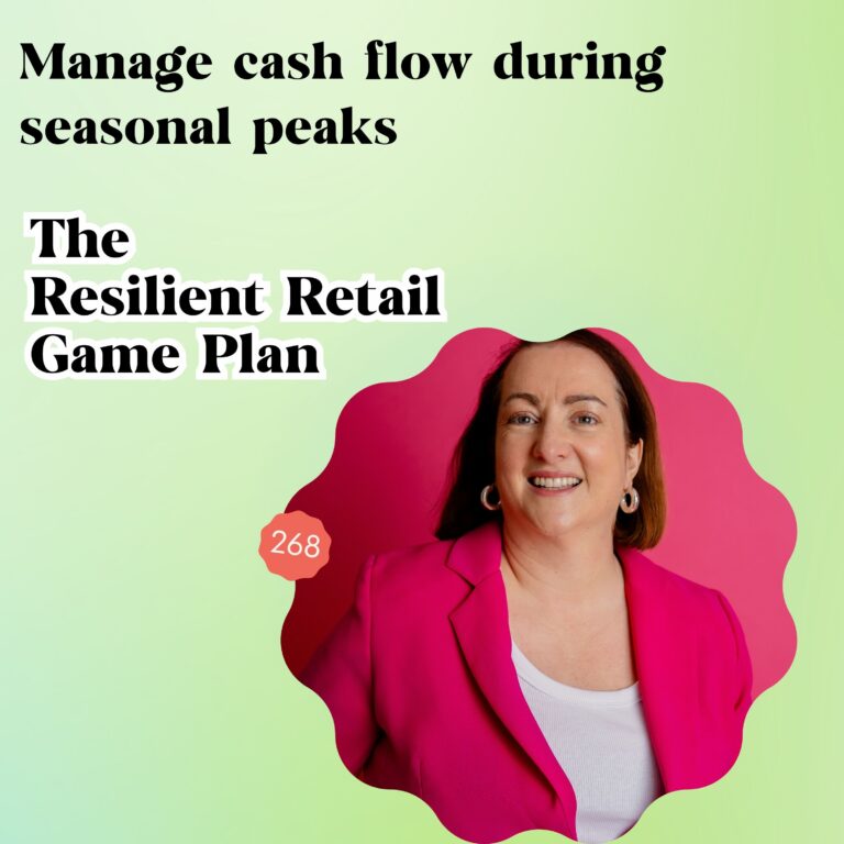 Poster for "Manage cash flow during seasonal peaks" podcast episode