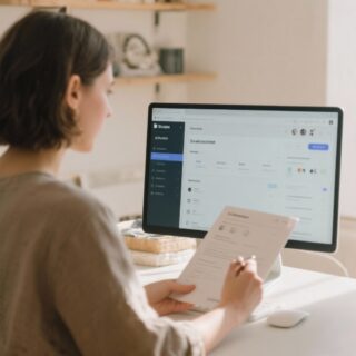 indie retailer reviewing shopify dashboard